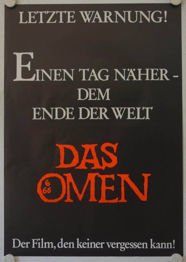 Das Omen originales deutsches Filmplakat